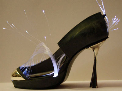 Fransesca Castagnacci fiber-optic shoes