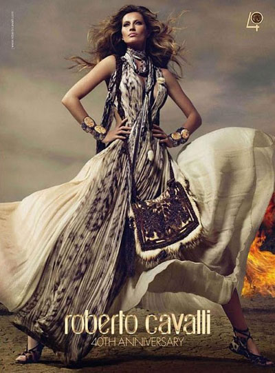 Gisele Bundchen Roberto Cavalli ad campaign