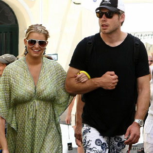 Jessica Simpson and Eric Johnson