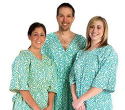 Diane Von Furstenberg stylish hospital gowns