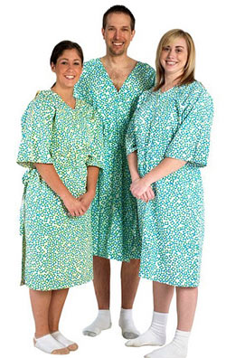 Diane Von Furstenberg stylish hospital gowns