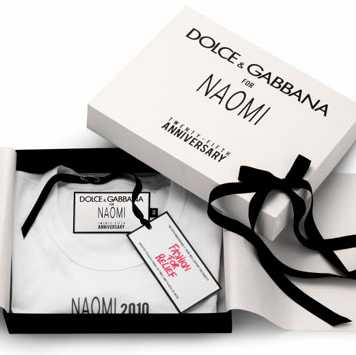 Naomi Campbell Celebrates Her Anniversary with Dolce & Gabbana