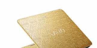 Sony Launched an Arabesque Gold Laptop