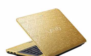 Sony Launched an Arabesque Gold Laptop