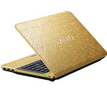 Sony Launched an Arabesque Gold Laptop