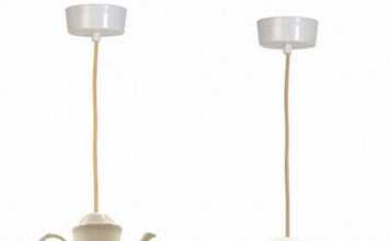 Tea-Making Crockery Floating Overhead Spilling Light Not Tea