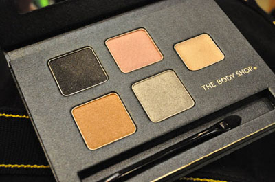 Body Shop Christmas Palette, eyeshadows