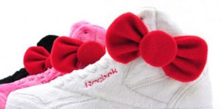 Plush Running shoes from Reebok X Hello Kitty