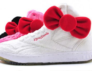 Plush Running shoes from Reebok X Hello Kitty