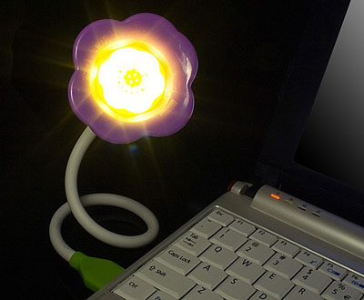 USB Flower Aroma Diffuser with Light