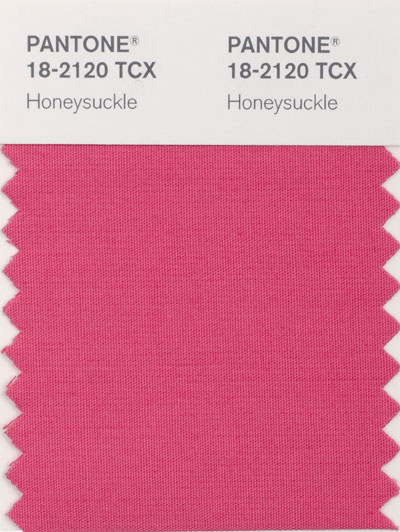 Pantone new color 18-2120 Honeysuckle