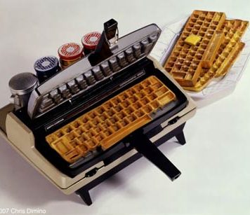 Corona-Matic Typewriter Waffle Iron