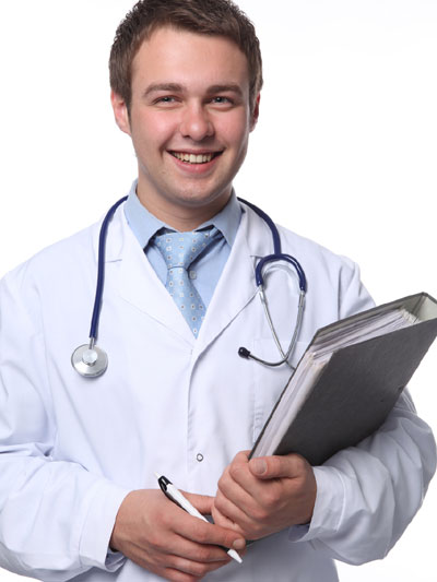 Smiling doctor