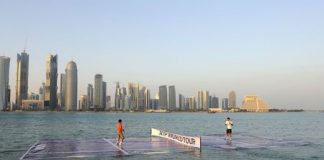 Federer and Nadal Played Tennis in Water