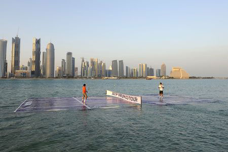 Federer Nadal match on water