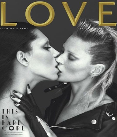 Kate Moss and Lee Tee kiss