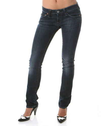 Woman wearing skin tight jeans