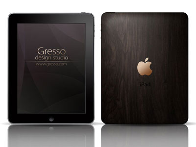 iPad Gresso, African Blackwood and gold