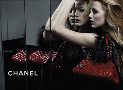 Blake Lively for  Chanel Mademoiselle Handbags