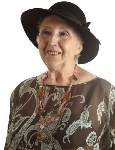 Elderly smiling woman