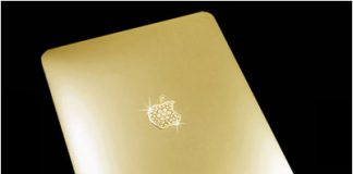 Golden iPad 2 with Gems