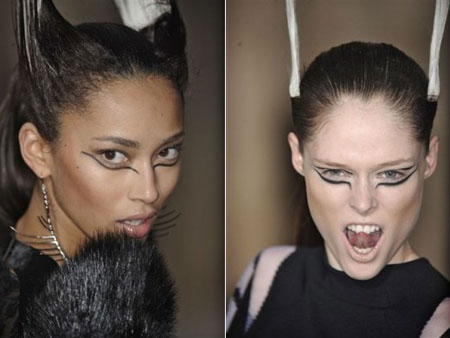 Paris Fashion Week, Mugler makeup