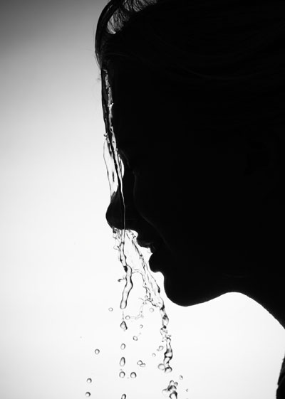 Woman, water