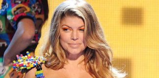 Fergie's Lego Dress at Kids' Choice Awards