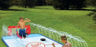 Backyard Game Slip n’ Slide Knee Hockey Rink