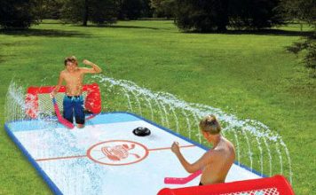 Backyard Game Slip n’ Slide Knee Hockey Rink