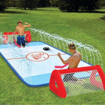 Backyard Game Slip n’ Slide Knee Hockey Rink