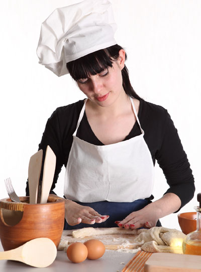 Woman, kitchen