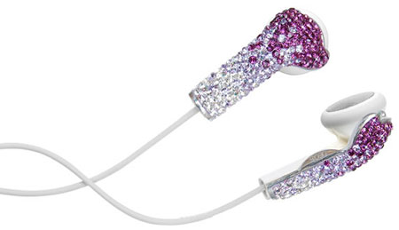 Earphone Covers with Swarovski crystals by Deos Float
