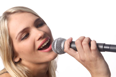 Woman singing