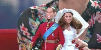 Prince William and Kate Middleton as Dolls