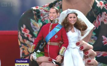 Prince William and Kate Middleton as Dolls