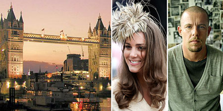 London, Kate Middleton, Alexander McQueen