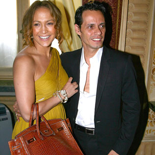 Jennifer Lopez with Marc Anthony