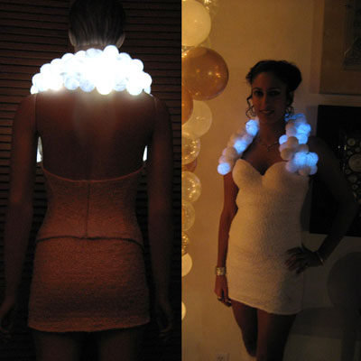 Snowball LED Dress by Janet Hanson