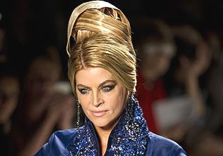 60-Year-Old Kirstie Alley as a Fashion Show Model