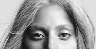 Lady Gaga Makeup-less for Harper `s Bazaar