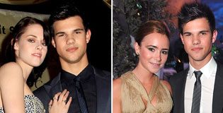 Taylor Lautner Choosing Between Lily Collins and Kristen Stewart
