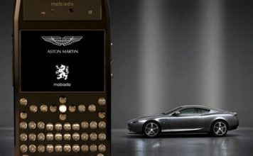 Luxurious Mobiado Grand 350 Aston Martin Cell Phone