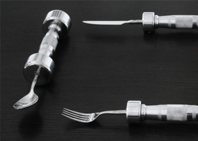 Eat and Be Fit - Dumb-Bell Cutlery collection