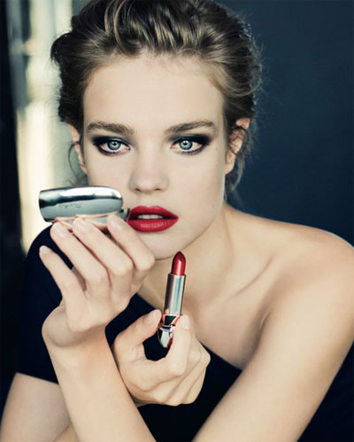 Natalia Vodianova in Guerlain makeup collection