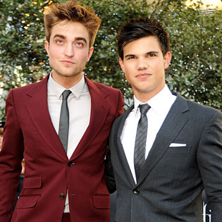 Robert Pattinsom and Taylor Lautner