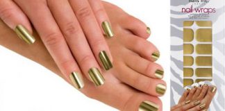 Solid Gold Nail Wraps by Nails Inc for Quick Manicure