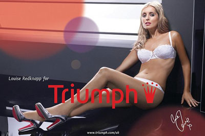 Louise Redknapp - new face of Triumph