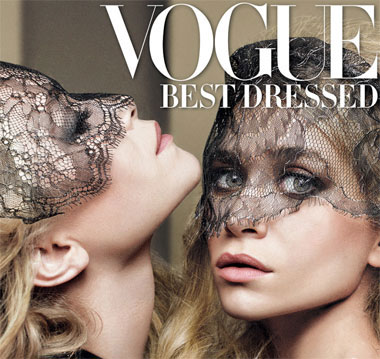 Mary-Katy and Ashley Olsen for Vogue