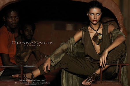 Adriana Lima in Collection by Donna Karan